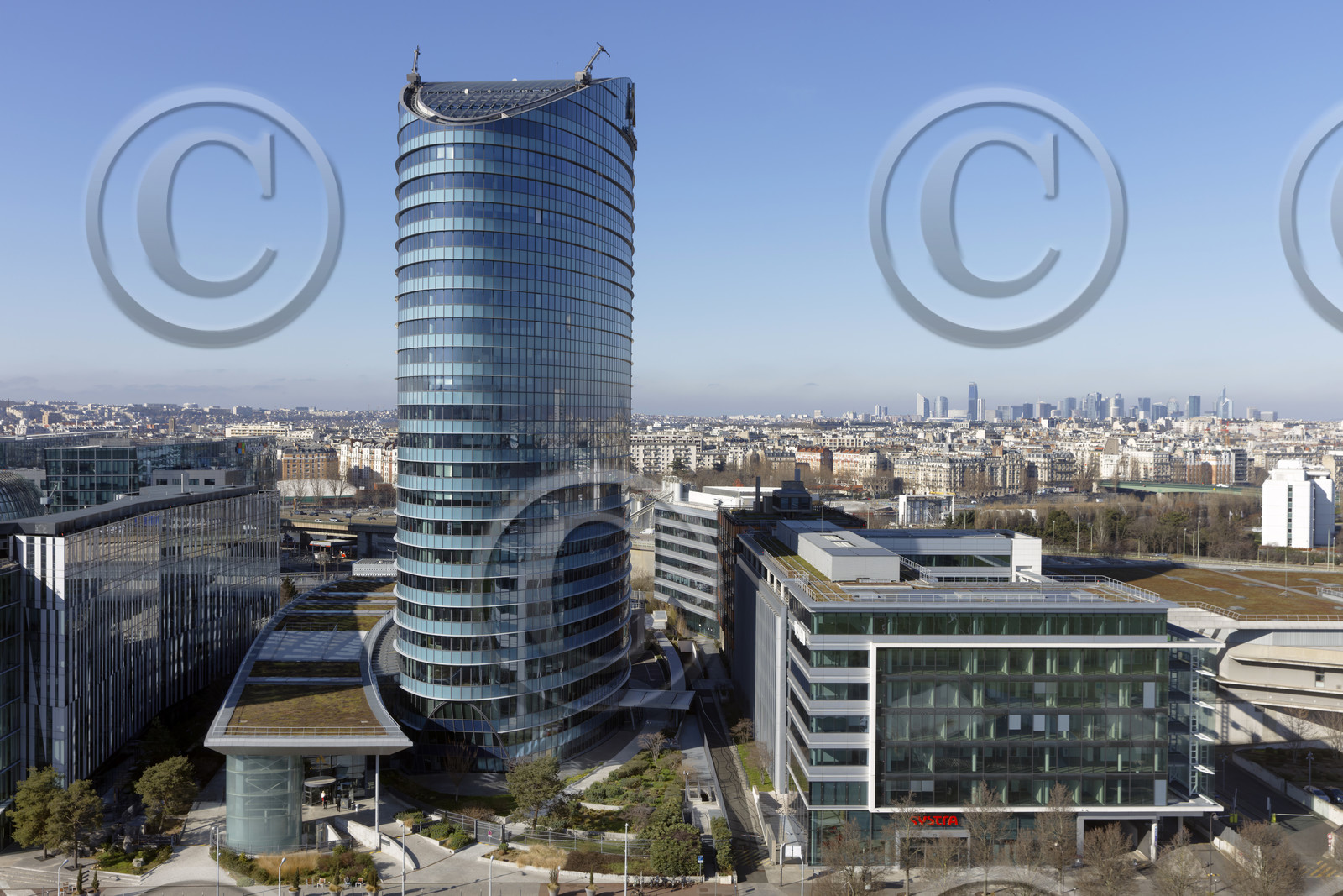 Le département des Hauts-de-Seine (Région Ile-de-France) en vues aériennes obliques