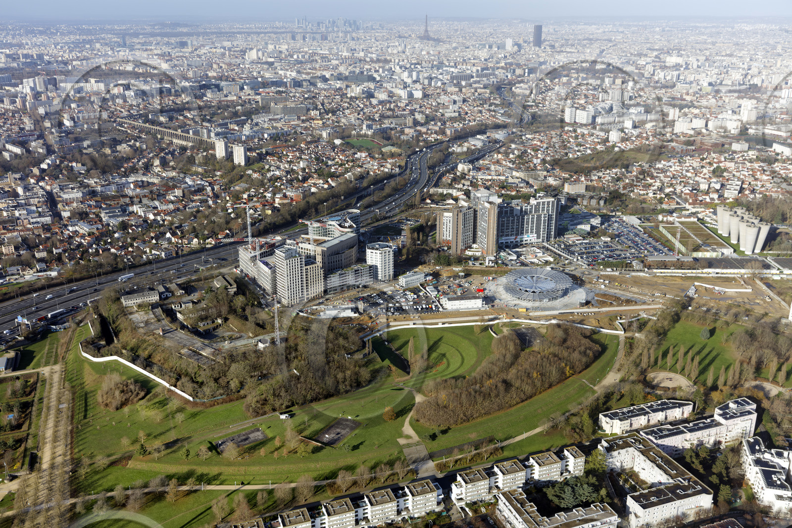 Le département du Val-de-Marne (Région Ile-de-France) en vues aériennes obliques