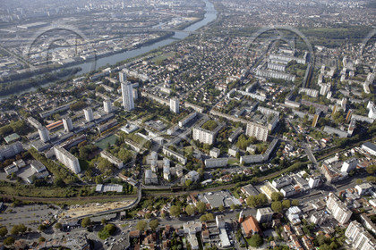 Le département de Seine-Saint-Denis (Région Ile-de-France) en vues aériennes obliques