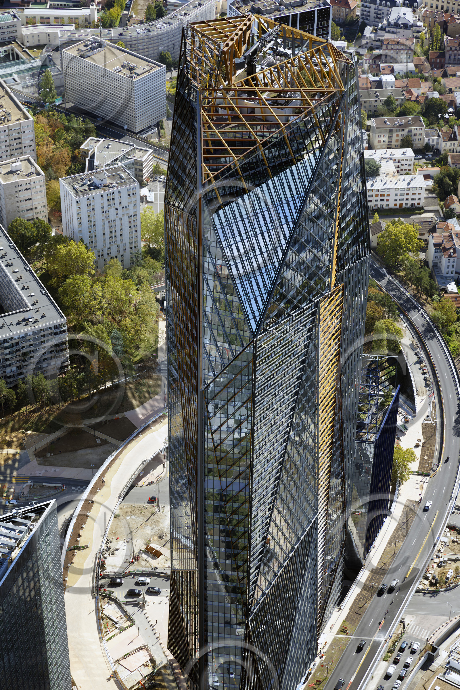 Le département des Hauts-de-Seine (Région Ile-de-France) en vues aériennes obliques