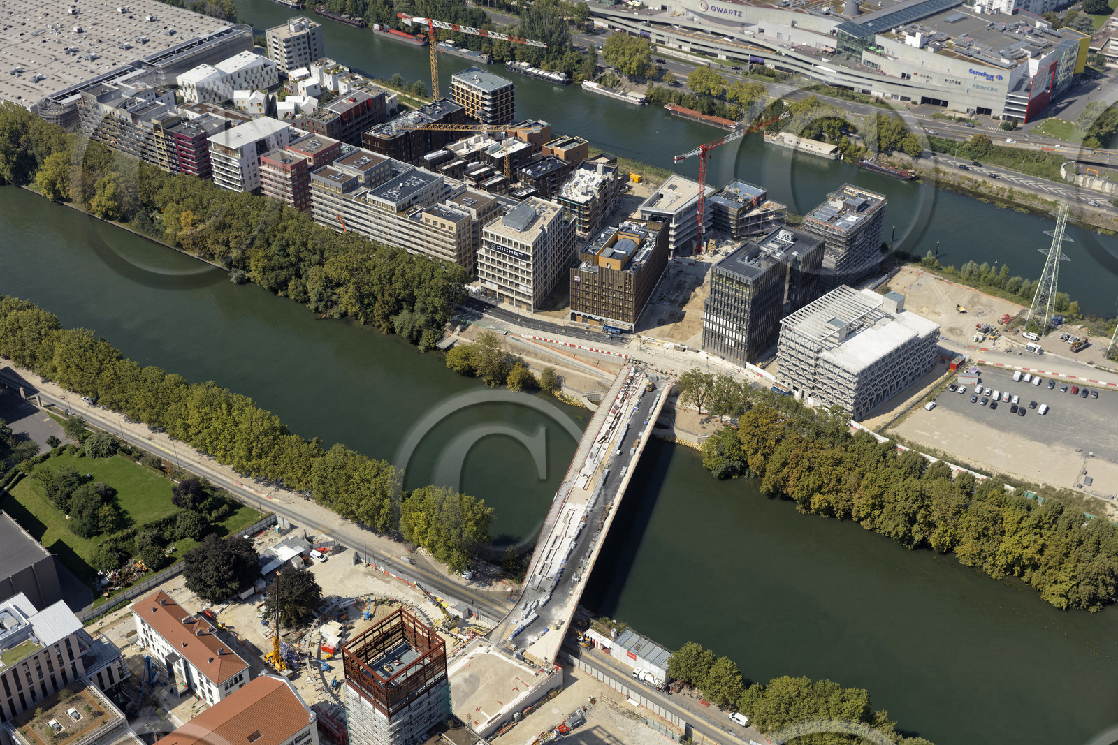 Le département de Seine-Saint-Denis (Région Ile-de-France) en vues aériennes obliques