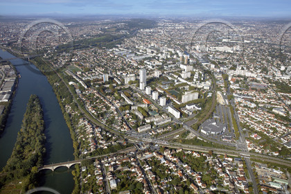 Le département de Seine-Saint-Denis (Région Ile-de-France) en vues aériennes obliques