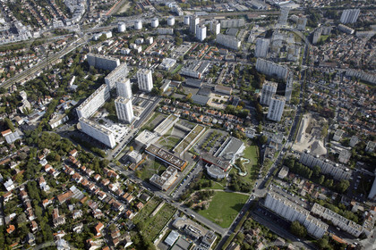 Le département de Seine-Saint-Denis (Région Ile-de-France) en vues aériennes obliques