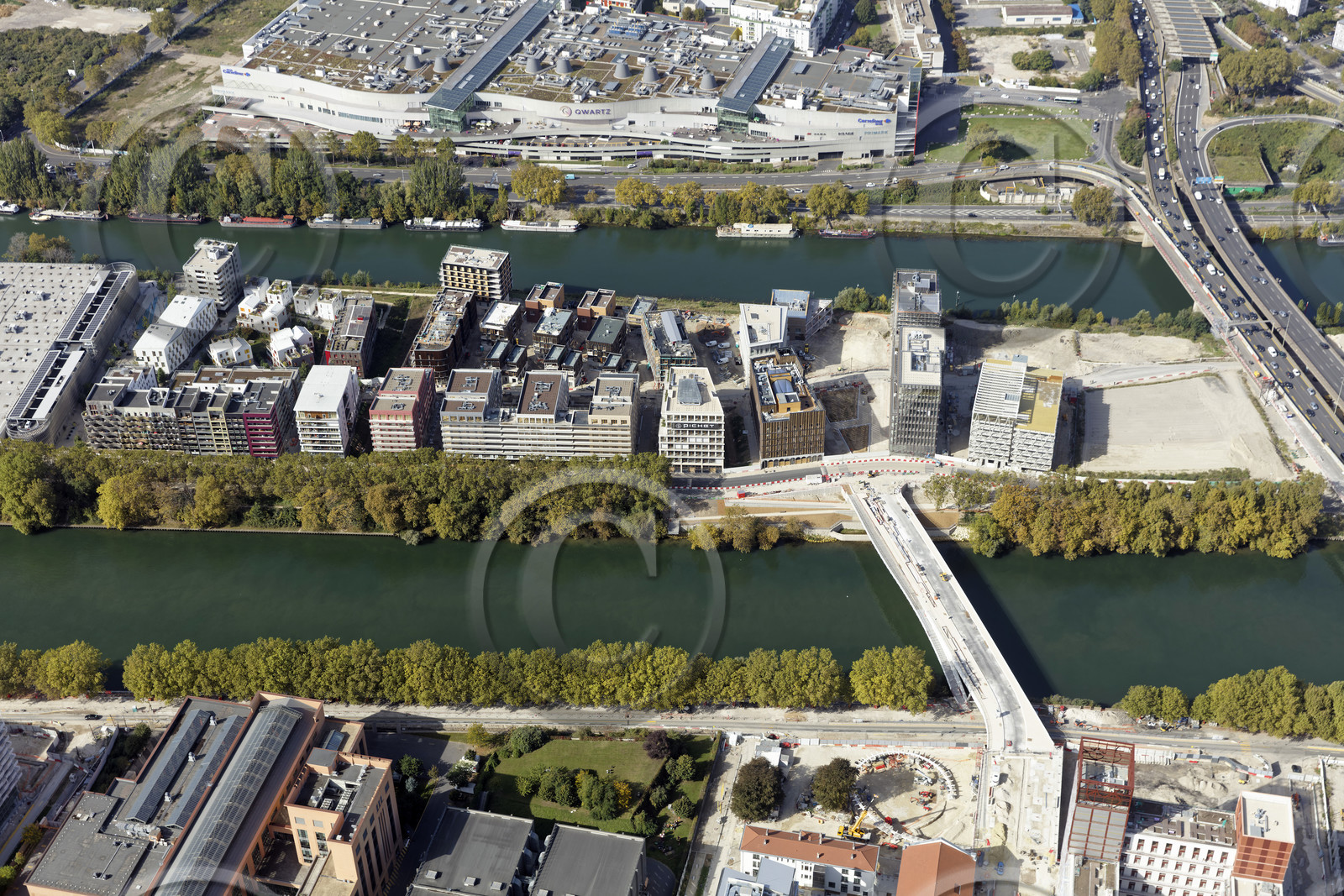 Le département de Seine-Saint-Denis (Région Ile-de-France) en vues aériennes obliques