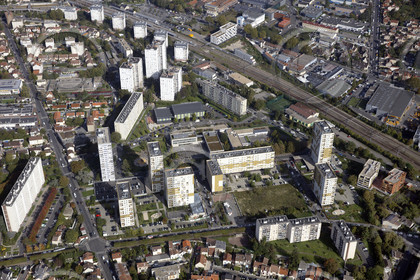 Le département de Seine-Saint-Denis (Région Ile-de-France) en vues aériennes obliques