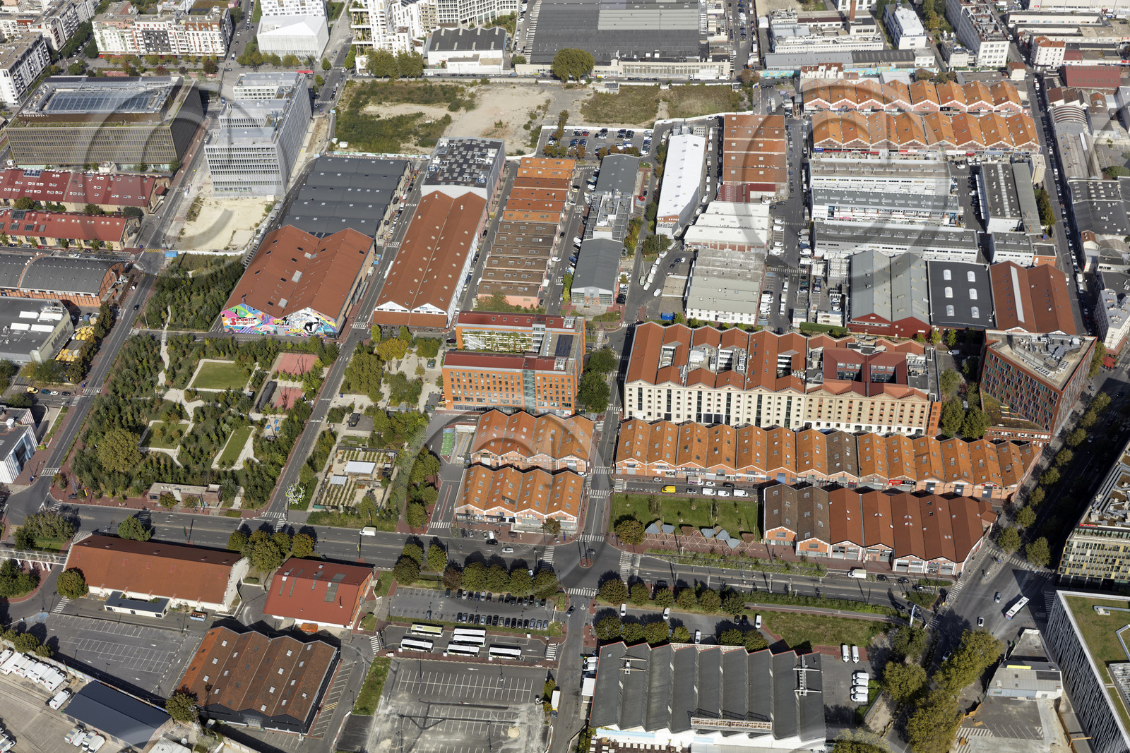 Le département de Seine-Saint-Denis (Région Ile-de-France) en vues aériennes obliques