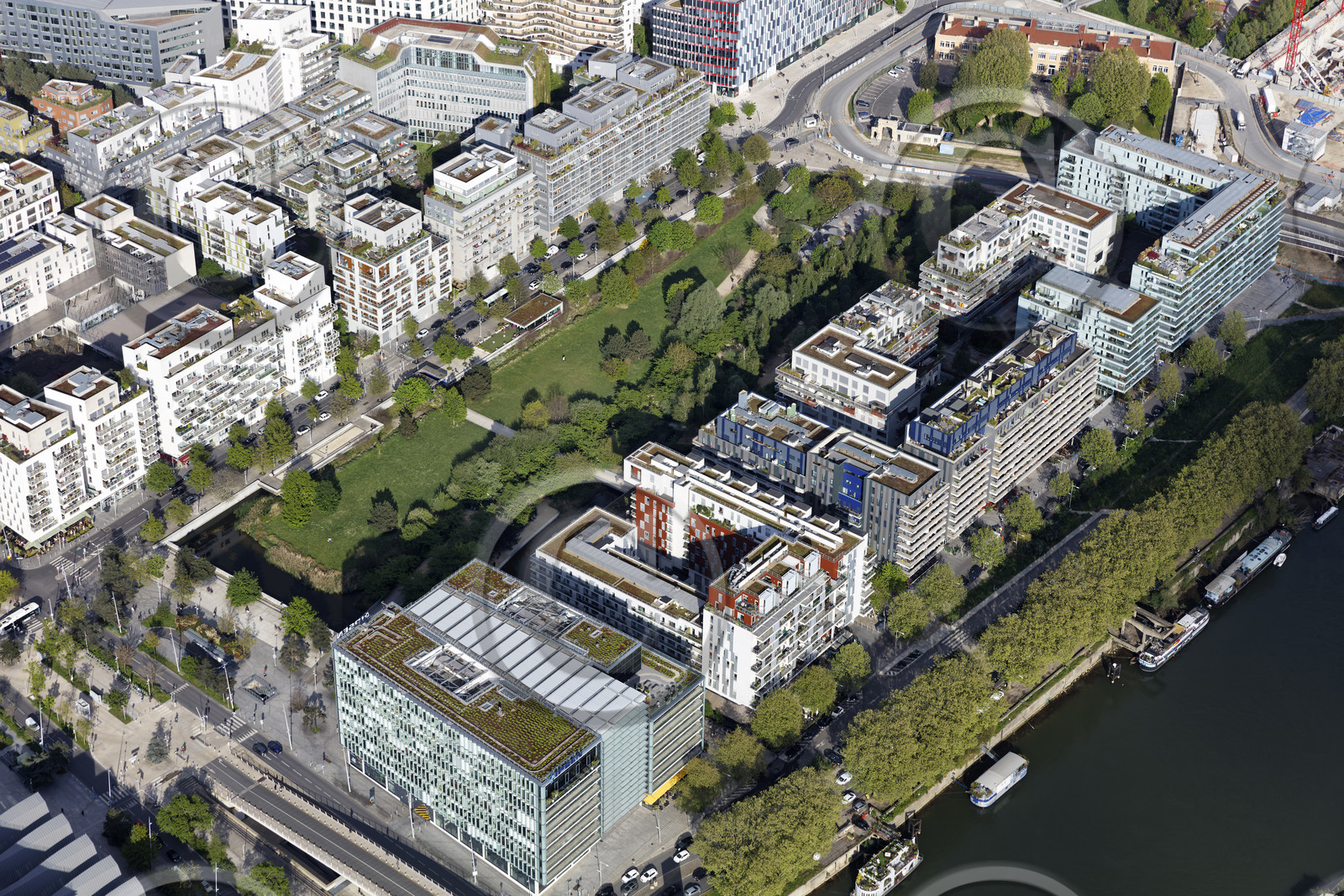 Le département des Hauts-de-Seine (Région Ile-de-France) en vues aériennes obliques