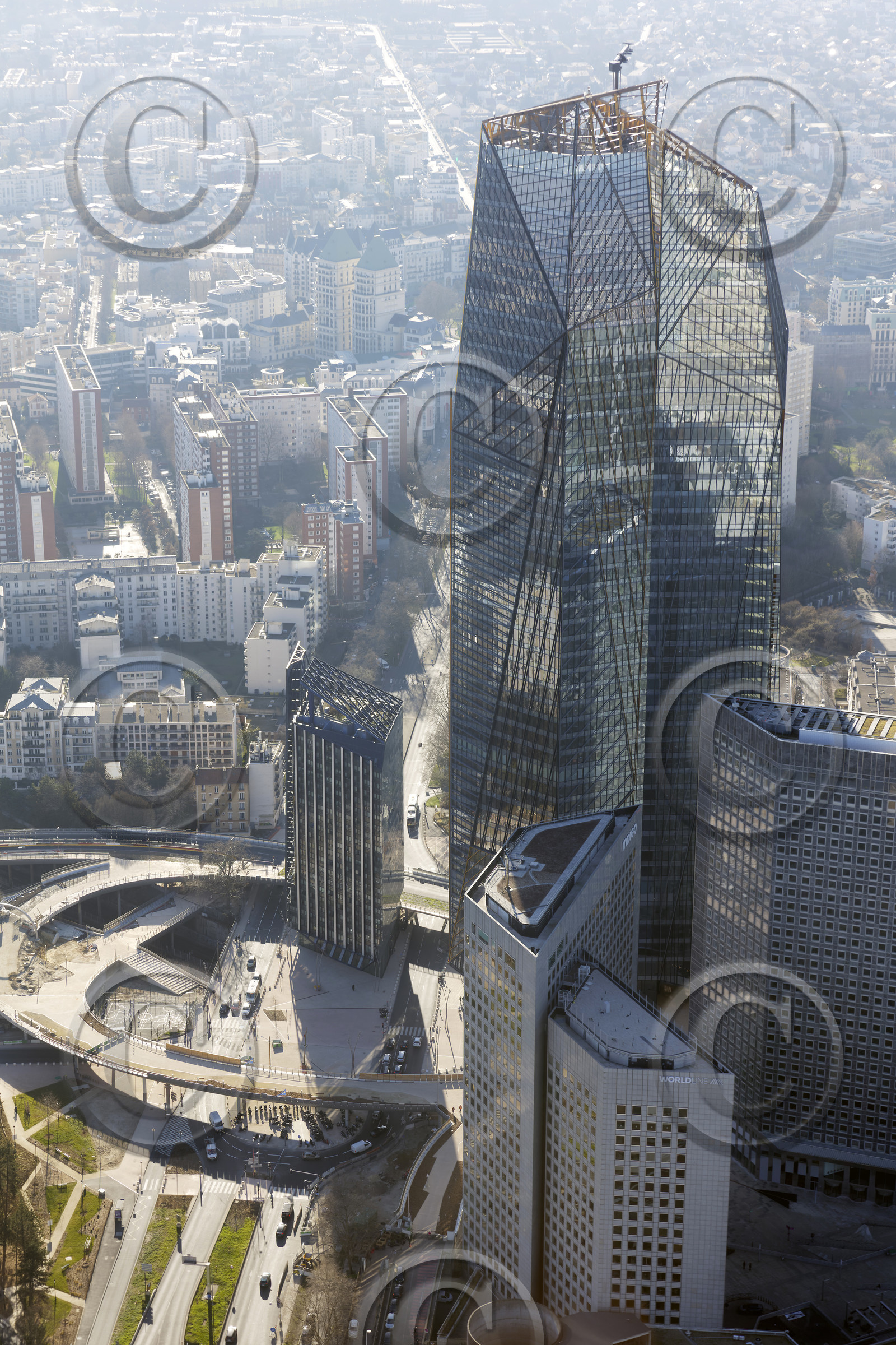 Le département des Hauts-de-Seine (Région Ile-de-France) en vues aériennes obliques