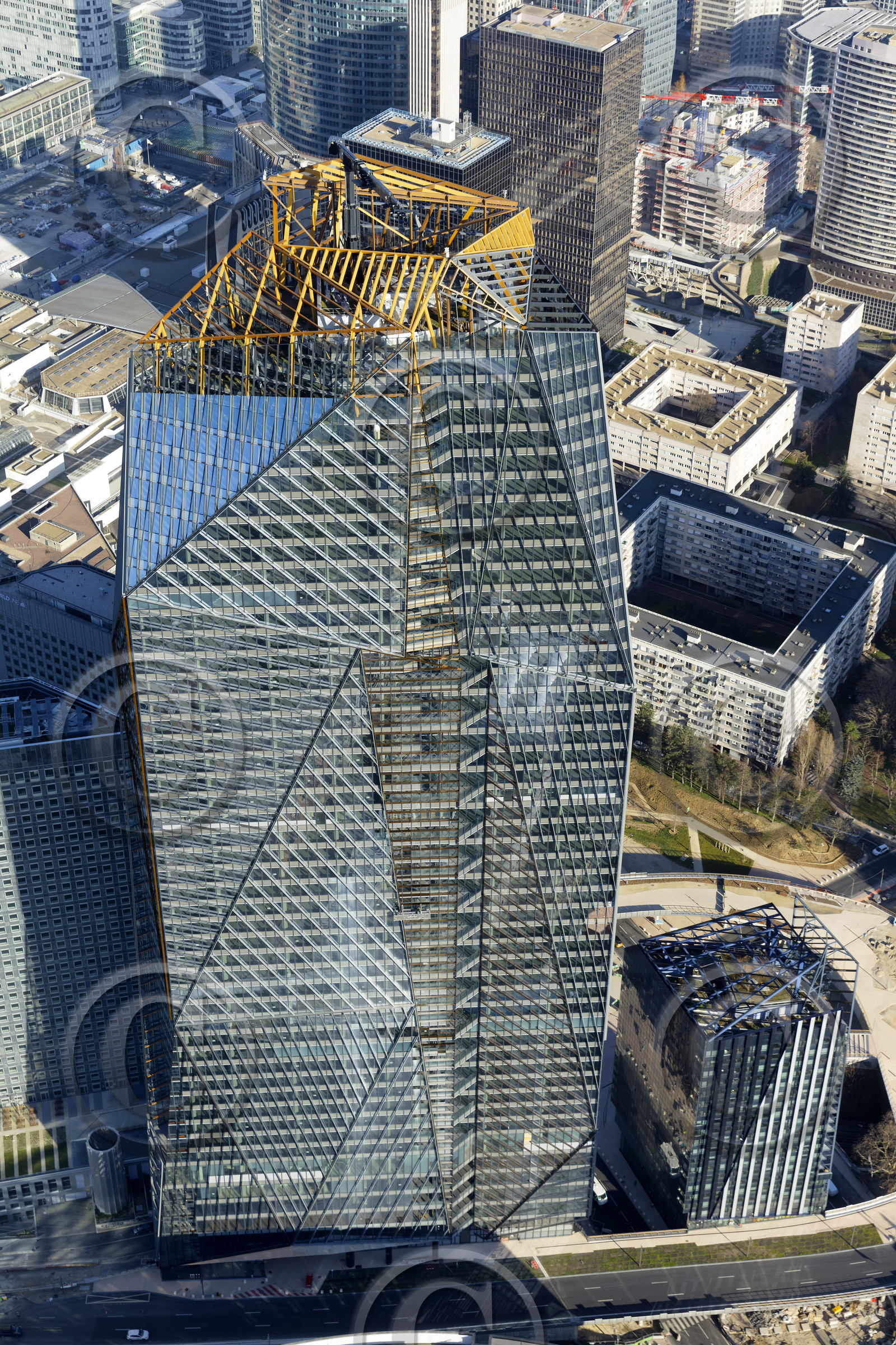 Le département des Hauts-de-Seine (Région Ile-de-France) en vues aériennes obliques
