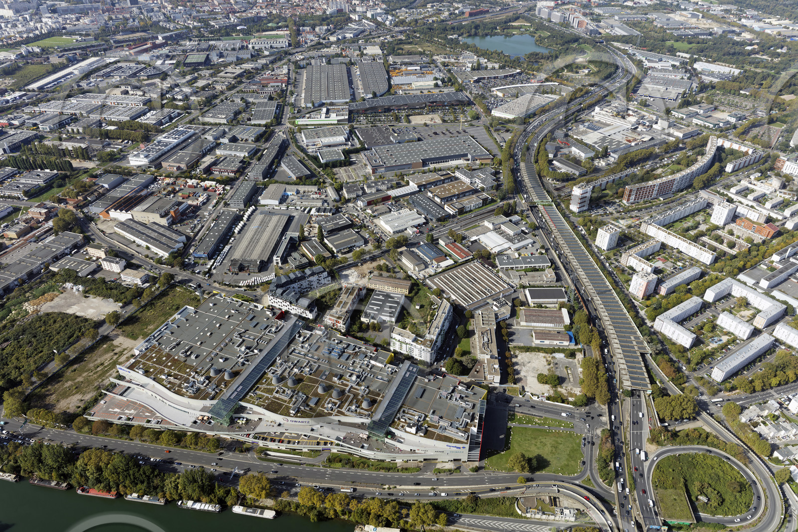 Le département des Hauts-de-Seine (Région Ile-de-France) en vues aériennes obliques