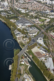 Le département de Seine-Saint-Denis (Région Ile-de-France) en vues aériennes obliques