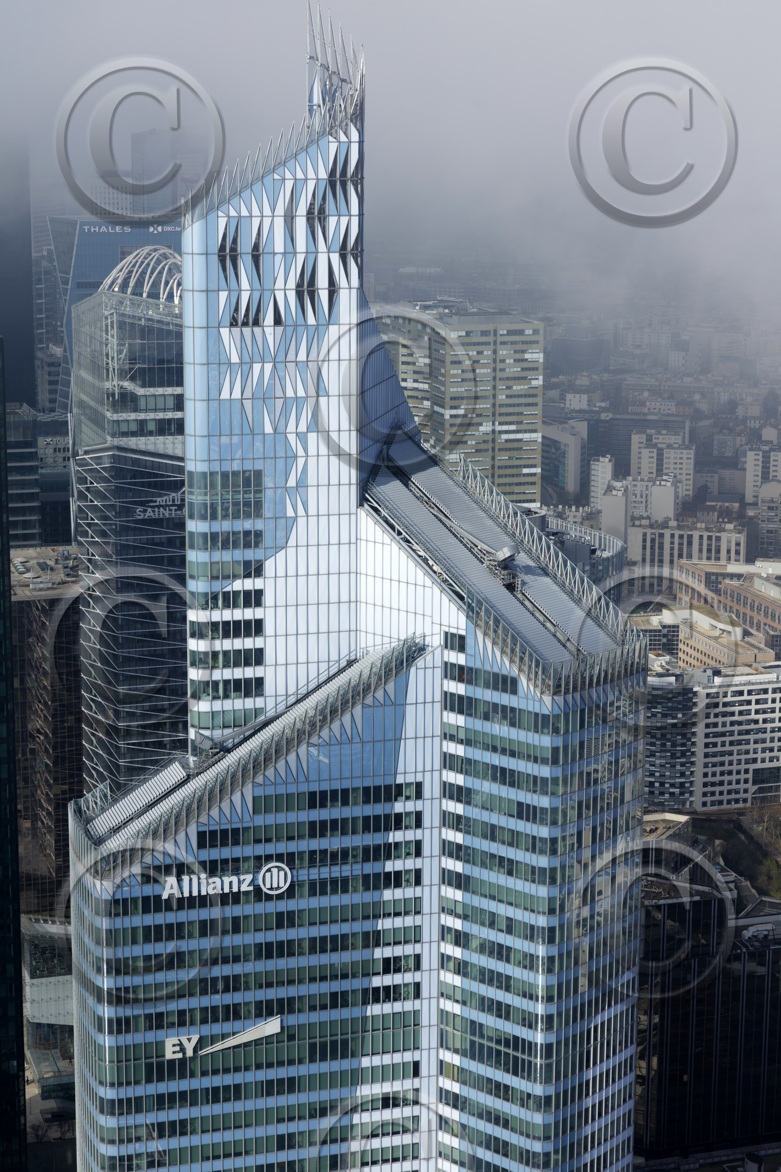 Le département des Hauts-de-Seine (Région Ile-de-France) en vues aériennes obliques