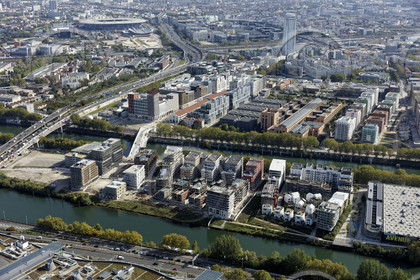Le département de Seine-Saint-Denis (Région Ile-de-France) en vues aériennes obliques
