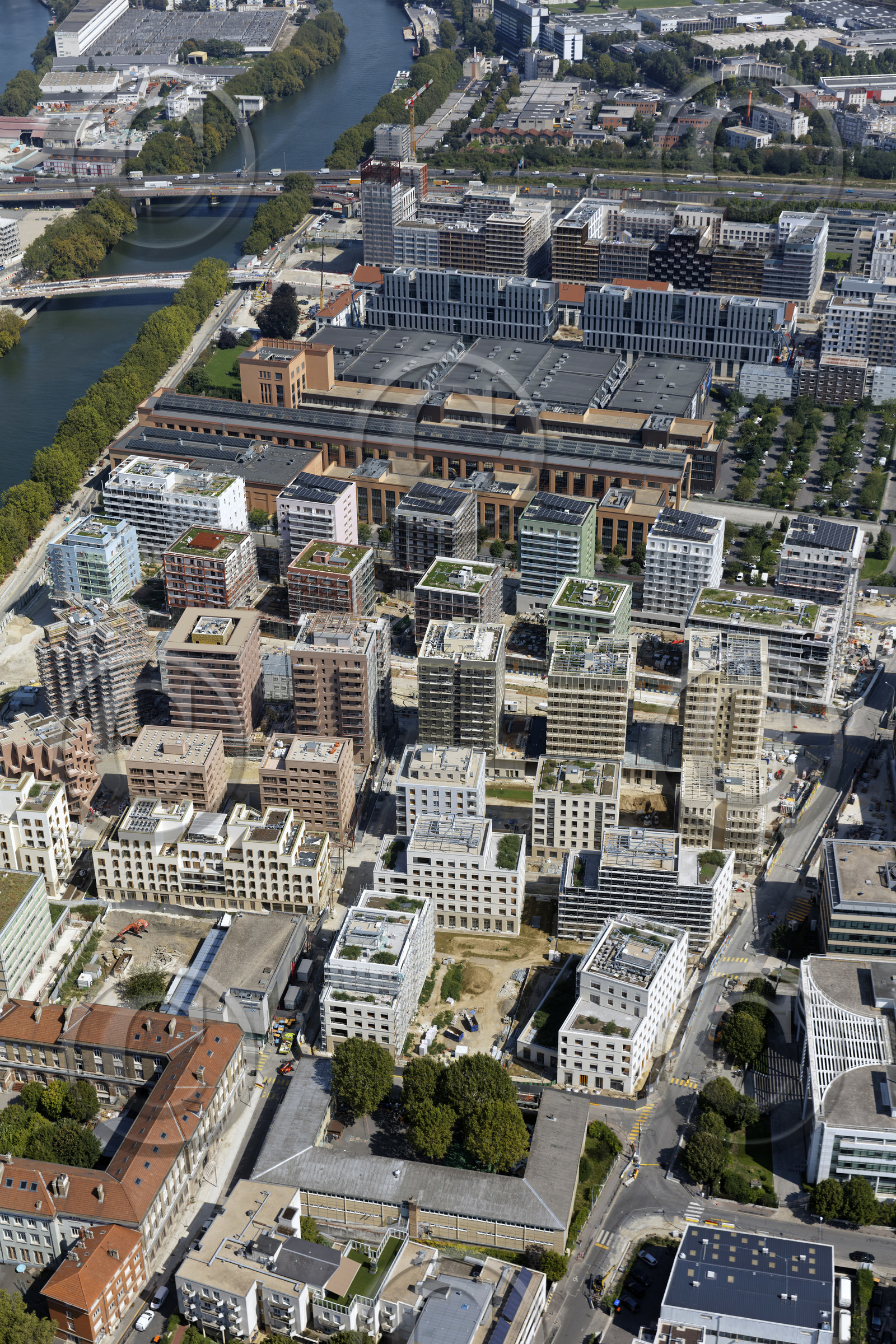 Le département de Seine-Saint-Denis (Région Ile-de-France) en vues aériennes obliques