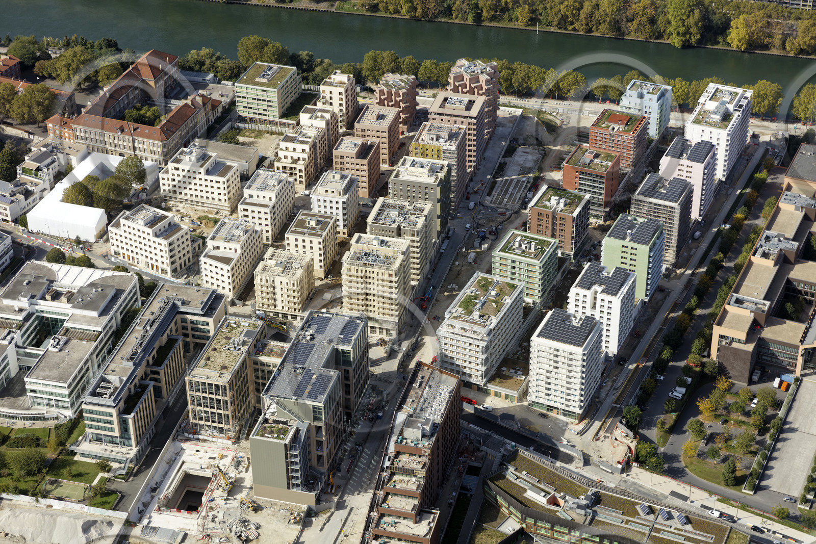 Le département de Seine-Saint-Denis (Région Ile-de-France) en vues aériennes obliques